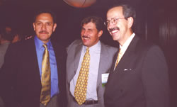 Congress of ISHRS, Chicago, USA, October 2002. From the left side: Dr David Perez-Meza (USA), Dr Jerzy Kolasiński, Dr Alfonso Barrera (USA).
