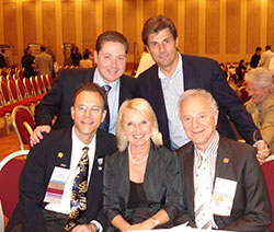 ISHRS Annual Meeting, Las Vegas 2007. Stoją od lewej: Dr James Vogel, Dr Jerzy Kolasiński, siedzą od lewej: Dr Robert Haber, Prof. Maria Siemionow, Dr Mario Marzola